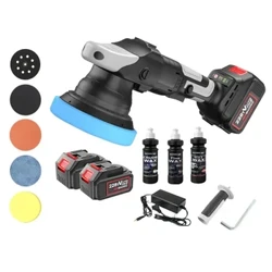 Mashine ya Kung'arisha Gari ya 900W isiyo na waya Brushless ya Inchi 5 Inayoweza Kuchajiwa tena ya Eccentric Polisher isiyotumia waya ya Kung'arisha Gari isiyo na waya