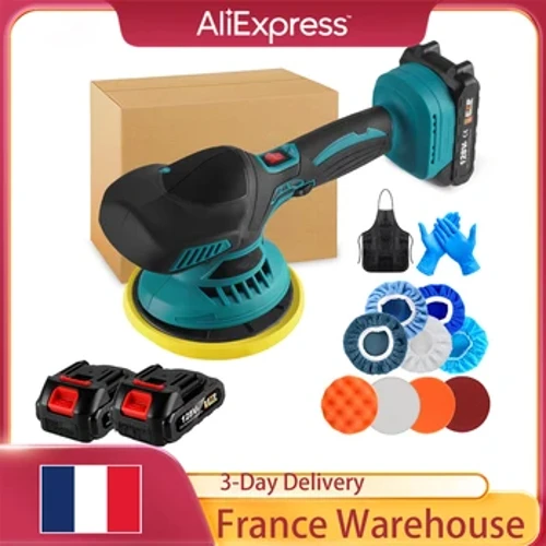 ʻO kaʻaʻaʻaʻaʻole 6 Gears Electric Polisher Wireless Automobile Car Polishing Sealing Glaze Machine No Makita 18v Battery