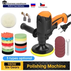 Polisher Car Professional 980W Polisher Machine 6 Variable Speed ​​Car Electric Polisher Automotive Waxing Poling Machine Tools