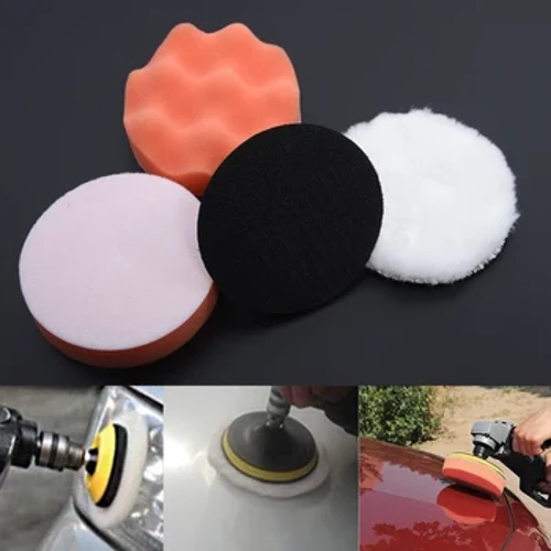 5 Pcs/Set 4” Gross Polishing Buffing Pad Kit Tool Me Drill Adapter Car Polisher Buffer Hoʻohana nui i nā mea kaʻa
