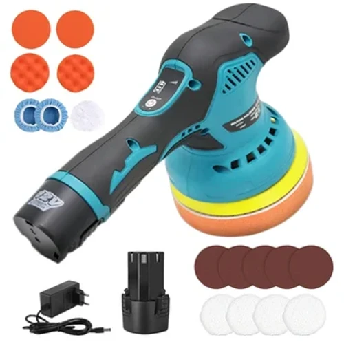 12V Ασύρματο γυαλιστικό αυτοκινήτου 8 Gears 380W Lithium Electric Polishing Waxing Machine for Repairing Scratch Wireless Sander Polish