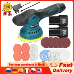 Draadloze Mini Polijstmachine 8 Versnellingen Van Snelheden Verstelbare Auto Polijsten Slijpmachine 12V Elektrische Automotive Polijstmachine Power Tool