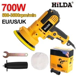 Kaʻa Polisher Portable Wireless Buffing Waxing Machine 700W 600-3700r/min Hiki ke hoʻololi i ka wikiwiki no nā kaʻa wili / polishing / waxing