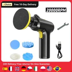 20000RPM Cordless Auto Polier 3 Gears vu Geschwindegkeet Elektresch Poliermaschinn Waxing Holz Schleifen Rust Ewechhuele Maschinn