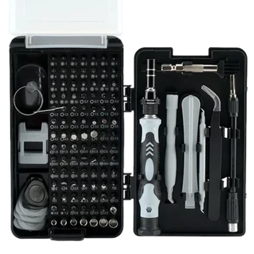 116 in 1 Presisi Obeng Set Magnetic Screw Driver Bit untuk IPhone PC Kacamata Perbaikan Profesional Alat Kit Hitam