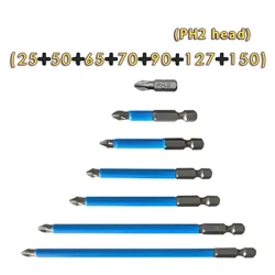 65mm 110mm Magnetic Special Slotted Cross Screwdriver Bit For Electrician PH2 For Socket Switch Hand Tools