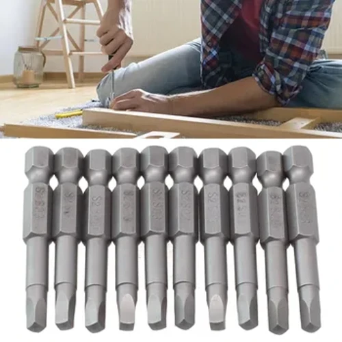 10pcs SQ1-SQ5 Poʻo SQ5 Pāhaʻi Poʻo Screwdriver Bits Set Alloy Steel Magnetic Screwdriver Bits 1/4 'īniha Hex Shank Screw Driver Mea Hana lima.