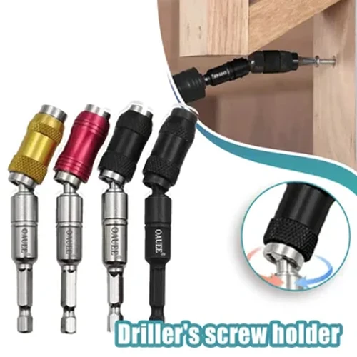 1/4 "Hex แหวนแม่เหล็กไขควงสว่านมือเครื่องมือ Extension Rod, Quick Change Bracket ไดรฟ์สกรูเจาะข้อต่อ Bit