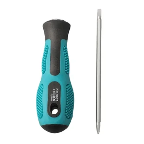 1pc 2 ku-1 Precision Slotted Cross Screwdriver Magnetic Screwdriver Head Handle Flathead Screw Driver Removable Hand Tool 3x75mm