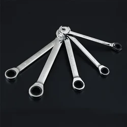 Jeu de clés à tête fixe 5-10mm, outils de réparation de voiture à cliquet 72 dents, jeu d'outils à main, clés à cliquet, clé à cliquet universelle