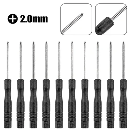 10 Pcs 3.22 Inci Kecil Mini Obeng Alat Perbaikan Cross Obeng Slotted Obeng 2 Mm Perbaikan Tangan Alat