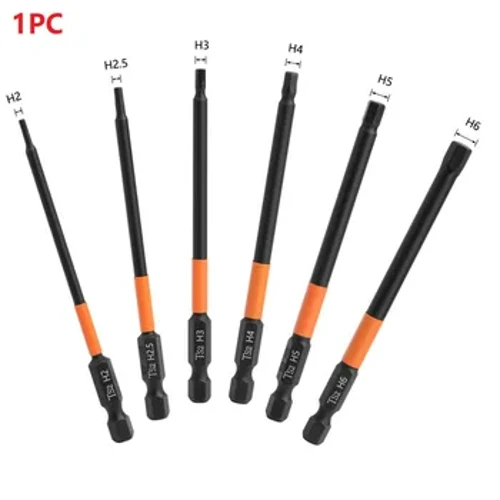 1PC Schroevendraaier Bit Zeskantige Elektrische Moersleutel Boor 100mm Gelegeerd Staal Metrisch Elektrische Moersleutels Werkplaatsuitrusting Handgereedschap