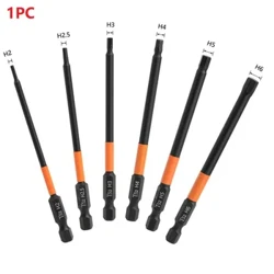 1PC Schrauberbit Hexkopf Elektresch Wrench Drill Bit 100mm Legierung Stahl Metresch Elektresch Nutdrivers Workshop Ausrüstung Hand Tool