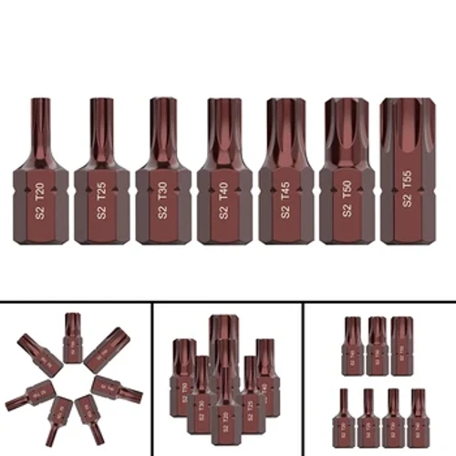 1 db 30 mm-es elektromos csavarhúzó bitek T20/25/30/40/45/50/55 hatlapú Torx adagolófej elektromos csavarkulcs foglalat bitkészlet kéziszerszám alkatrész