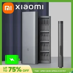 Xiaomi Mijia Electric Precision Screwdriver Kit Magnetik dengan 24 PCS Screw Heads Power Tools Sets for Smart Home PC Phone Repair