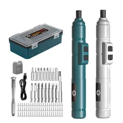 Mini Wireless Obeng Listrik Set Cordless USB Obeng Isi Ulang 3.6V 250r/Min Rumah Bor Listrik Perbaikan Alat Listrik