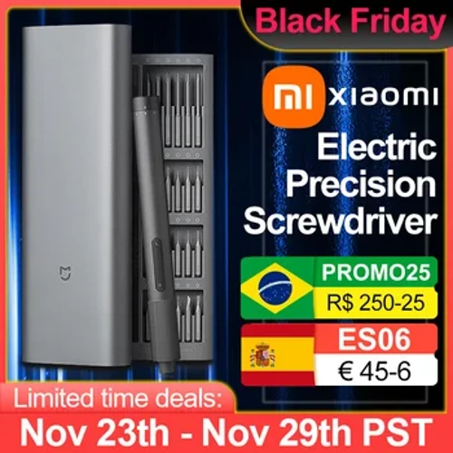 Chính hãng MỚI Xiaomi Mijia Tuốc nơ vít chính xác cho điện thoại Sửa chữa PC với 24 chiếc Đầu vít Thông minh Bộ từ tính Mi Power Bộ công cụ