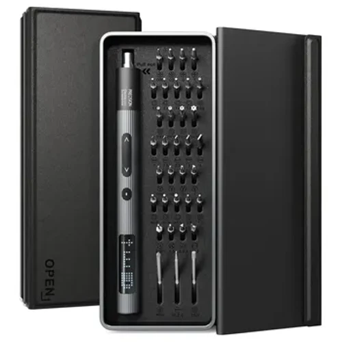 36 in 1 Obeng Listrik Set Alat Perbaikan Presisi Pengisian Cepat Aluminium Alloy Handle dengan LED Display untuk Jam Tangan