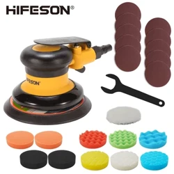Máy chà nhám khí nén 5/6 inch dùng để bảo trì sơn ô tô Công cụ tẩy rửa đánh bóng máy mài cọ theo dõi ngẫu nhiên