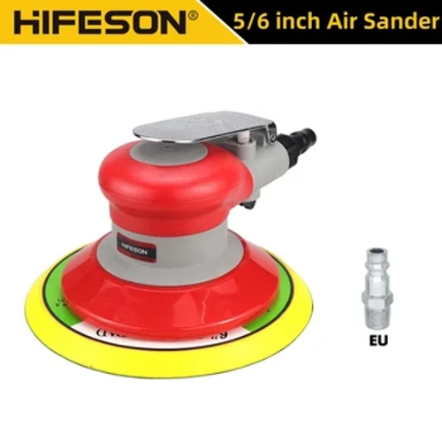 HIFESON 5/6 modfedd Sander Orbital Aer Niwmatig 125/150mm Peiriant sandio Aer Polisher Offeryn Aer Car Gwaith Coed Sgleinio Metel