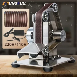 TUNGFULL Mini Belt Grinding Machine Tools Sharpening Machine Sanding Grinding Electric Sander Home Diy Polisher Machine