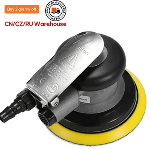 Mashine ya Kung'arisha ya Vyombo vya Nyumatiki ya Sander ya Inchi 5 ya Mviringo Iliyong'olewa Iliyong'olewa Chombo cha Kusaga cha Mikono Hewa Sander Sandpaper Bila mpangilio Orbital Grinder.