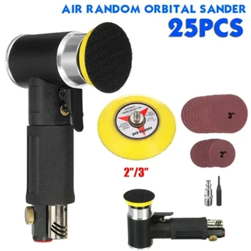 25 Stuks 2-3 "Lucht Polijstmachine Auto Polijstmachine Tool Mini Pneumatische Slijpen Sander 15000 Rpm 4.0cfm 90psi Power Tool Accessoires