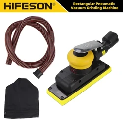 HIFESON 70x198mm Sander Fithiseach Aeroibrithe 98A Snasú Sander Aeir Fholúis Meaisín Sanding Dronuilleogach Do Snasú Gluaisteán Miotail