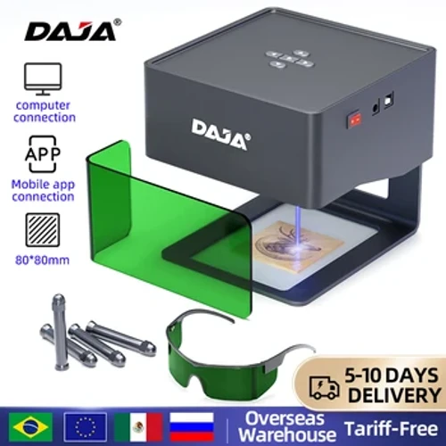 DAJA Laser Engraver CNC Diy DJ6 Laser Gravure Machine 3000mw Fast Mini Logo Mark Printer Cutter Woodworking Wood Plastik