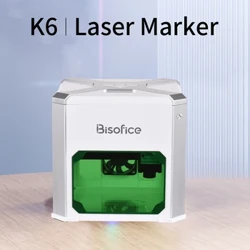 Laserový gravírovací stroj na gravírovanie loga Bisofice K6 pre domáce práce s drevom Podpora stroja na značenie Bezdrôtová aplikácia BT pre mobilný telefón Contr