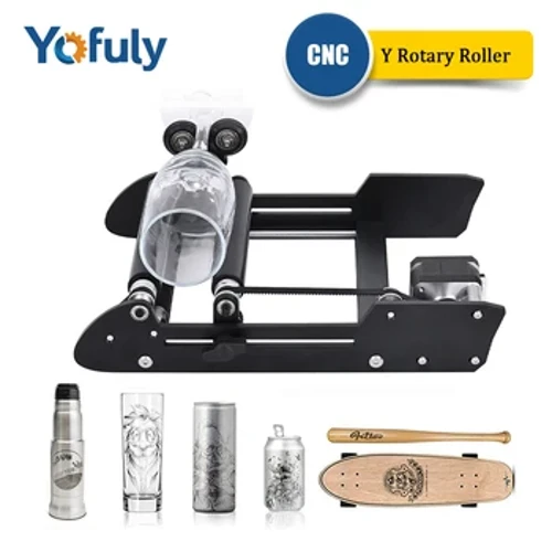 Con lăn quay Yofuly cho máy khắc laser Con lăn quay trục Y 360 độ Máy khắc laser CNC cho vật thể hình trụ
