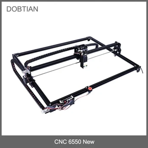 CNC 6550 Mới Đen 2 Trục Máy Khắc Khu Vực Làm Việc 65*50Cm 20W Laser Khắc Với Dừng Khẩn Cấp để Cắt Gỗ MDF