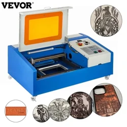 VEVOR 40W CO2 laserový gravírovací stroj K40 Rezací laserový gravírovací stroj Laserový gravírovací stroj W USB Nástroje Umelecké diela Drevoobrábanie Frézovanie