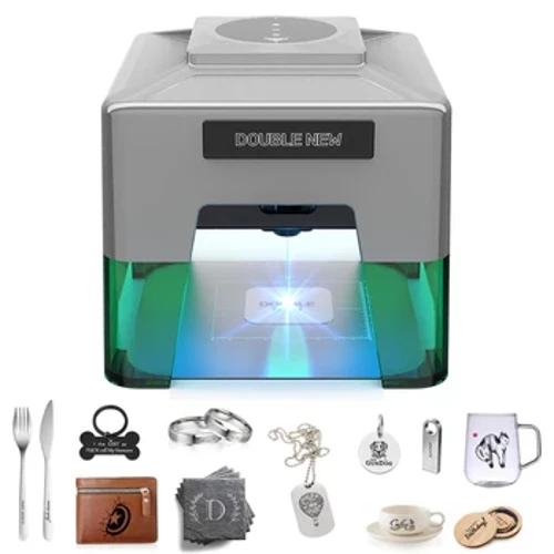 Engrafwr Laser Mini Bluetooth 5W a Math-C Peiriant Engrafiad Ffocws Amrywiol Ar gyfer Dur Di-staen / Gwydr / Pren, Ardal Gerfio 90 * 80mm