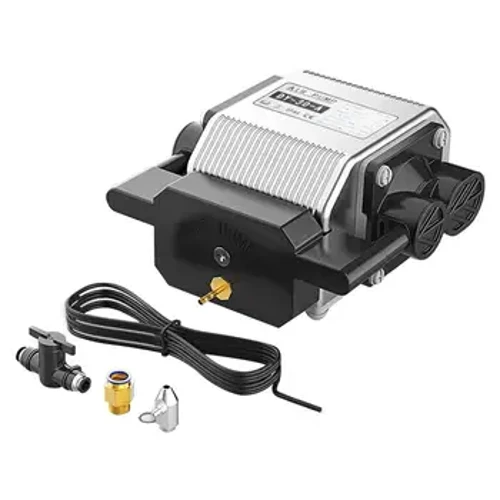 Uzunroq RAY5 10 Vt lazerli o‘ymakor havo yordamchi to‘plamlari, 30 l/min Maks havo oqimi 16 Vt Maks quvvat 0,03 MPa Maks bosim 60 db havo pompasi shovqini