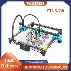 DALAWANG PUNO TTS 5.5W Laser Engraver Cutter Metall CNC Laser Stecher Machine Engraving Area 300x300mm High-Precision Engraving