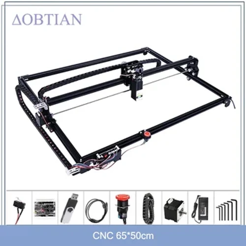 CNC 6550 2-Axis Engraving Machine Work Area 65*50cm 20w Laser Engraver May Emergency Stop Para sa Cut Wood MDF
