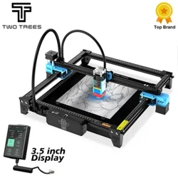 Twotrees TTS-55 Pro laserski graver sa zaslonom osjetljivim na dodir, laserskim strojem za graviranje, dodatnim zaslonom, 40 W plavog svjetla, Cnc stroj