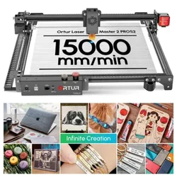Ortur Laser Master 2 ProS2 40*40cm Table Lase Engraver Cutter Fir Woodworking Mächteg Holz Metal CNC Gravure Cutting Machine