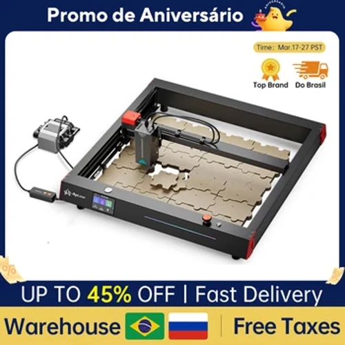Algolaser Laser Engraving dan Mesin Pemotong untuk Kayu Logam Akrilik Kulit Kaca 3.5 "Layar Sentuh Dukungan Ukiran Offline