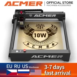 ACMER P1 10W Powerful Laser Engraver Machine With Wifi Control Laser Engraving Cutting Machine for Wood and Metal 400X410mm Size
