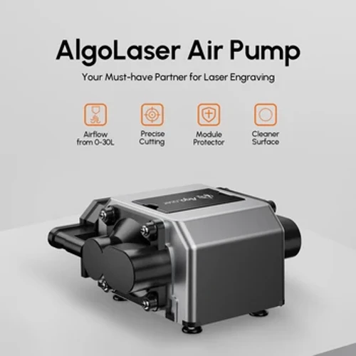 Pompe d'assistance à l'air de découpe Laser, compresseur d'air 30L/Min, Machine de gravure Laser AlgoLaser 10W, vitesse électrique réglable, faible bruit