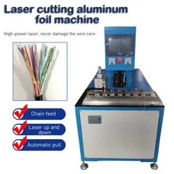 Automatesch Aluminiumfolie Laser Schneidmaschinn Stripping Machine USB Data Kabel HDMI Schirmdrot Koaxial Stripping Machine