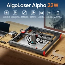 Algolaser Alpha 22W High Power Laser Gravure Cutting Machine 22W CNC Router DIY Metal Laser Engraver Cut 45mm Acryl Wood