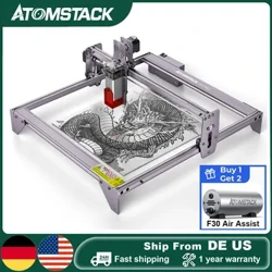 Stolní laserový gravírovač ATOMSTACK A5 PRO 5W Optický výkon 40W CNC DIY laserový gravírovací řezací stroj 410x400mm Plocha gravírování