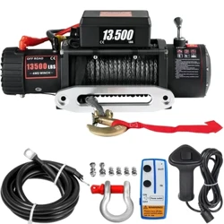 VEVOR 13500LBS elektrisk lastebil Winch12v elektrisk vinsj ATV syntetisk tau med fjernkontroll for 4X4 bilhenger ATV lastebil