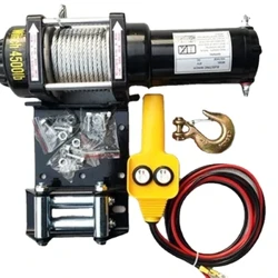Xe Tự Cứu Địa Hình Tời 2000 Lbs 3000lbs 12V 24V Xe Địa Hình Tời Tời Điện cho Xe Cẩu 2000 Lbs