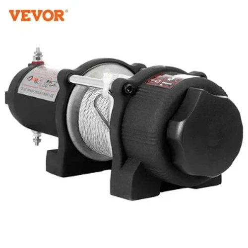 VEVOR Trydan Adfer ATV Winch 3000LBS Tryc Trydan Winch Cebl Dur gyda Rheolaeth Anghysbell ar gyfer ATV UTV 1360KG 3000LBS