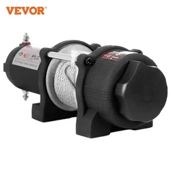 VEVOR Trydan Adfer ATV Winch 3000LBS Tryc Trydan Winch Cebl Dur gyda Rheolaeth Anghysbell ar gyfer ATV UTV 1360KG 3000LBS