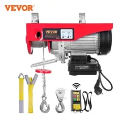 VEVOR 400-800kg Uila Uea Uea Winch w/ Wireless Remote Control for Garage Warehouse Factory